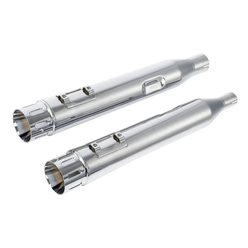 4" Megaphone Slip-on Muffler Exhaust Pipes for Harley Electra Glide (2017–2023)