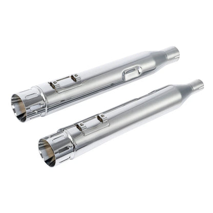 4" Megaphone Slip-on Muffler Exhaust Pipes for Harley Electra Glide (2017–2023)