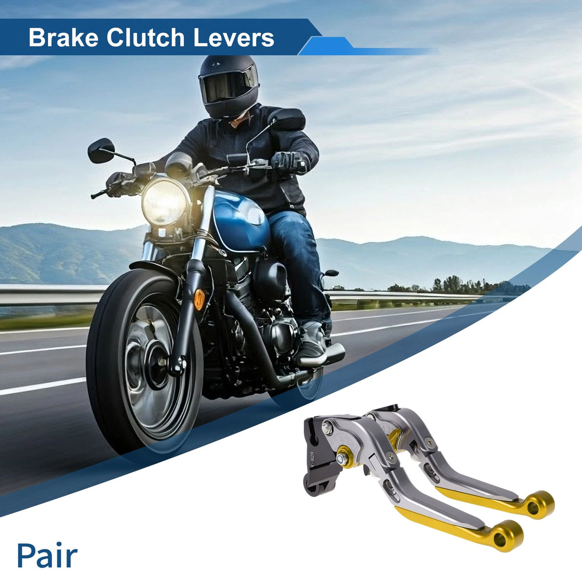 Adjustable Brake Clutch Levers for Kawasaki ZZR600 (1990–2006) Titanium Gold Tone