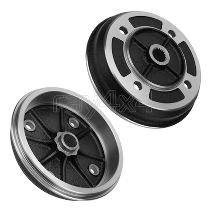 2X Front Brake Drums for Kawasaki Mule (2020–2030) KAF540 KAF540E KAF620B