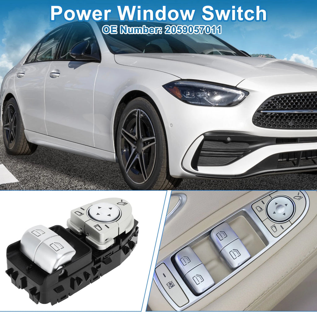 Front Driver Side Power Window Switch Replacement for Mercedes-Benz Metris (2017–2018)