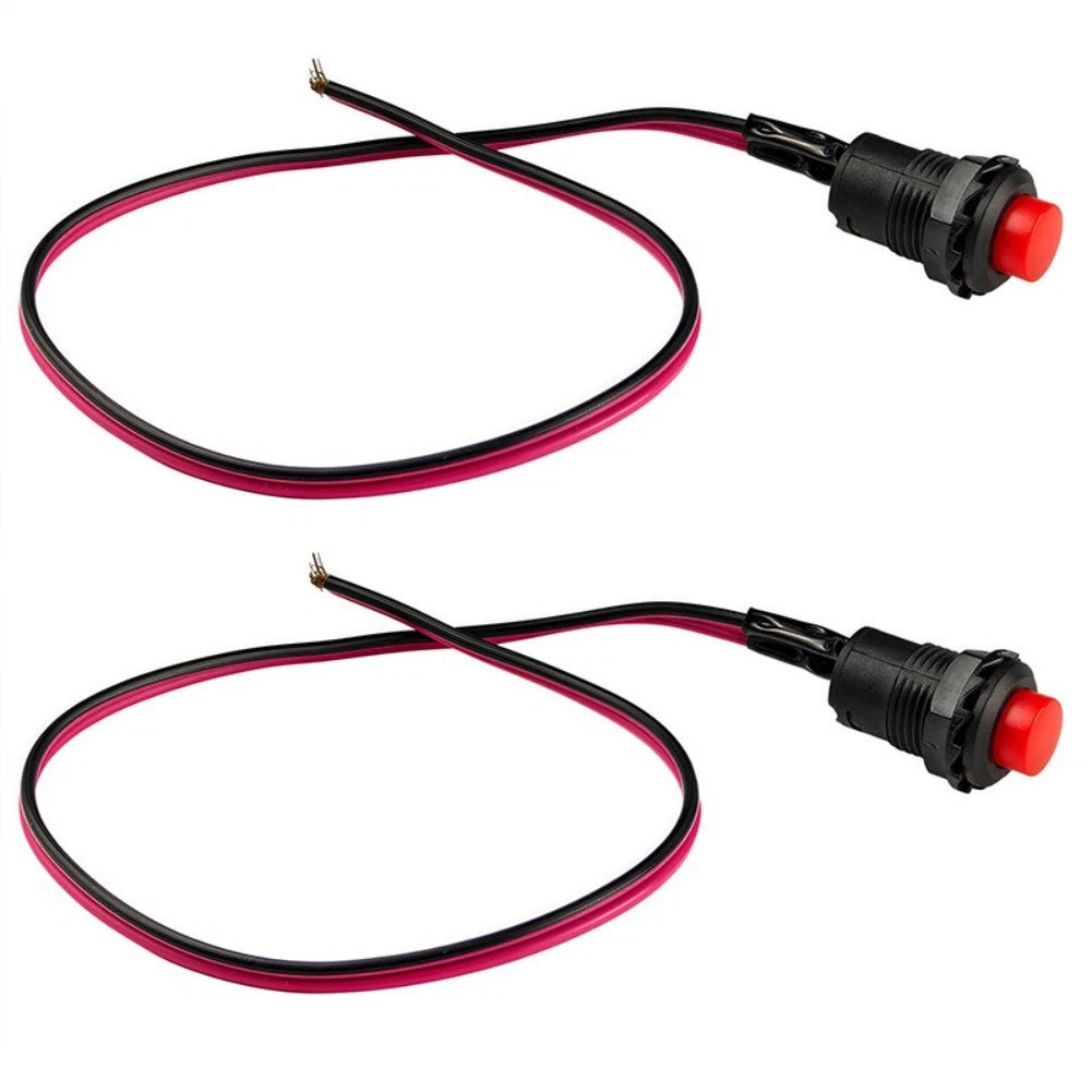 Horn Switch Button for Universal Cars (12V) - ABS Black