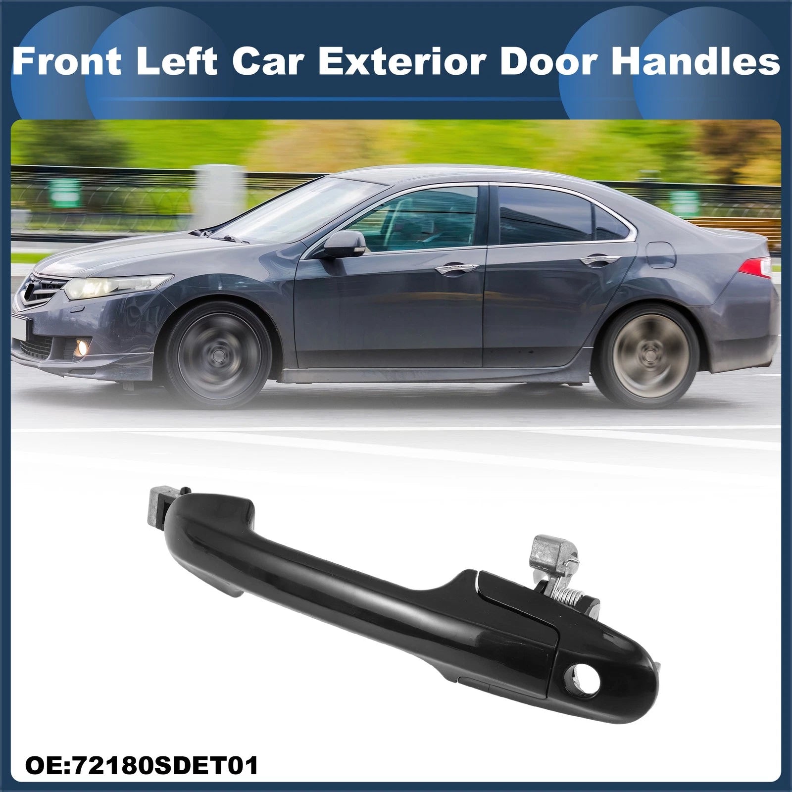 Front Left Exterior Door Handle Replacement for Honda Accord (2003–2007)