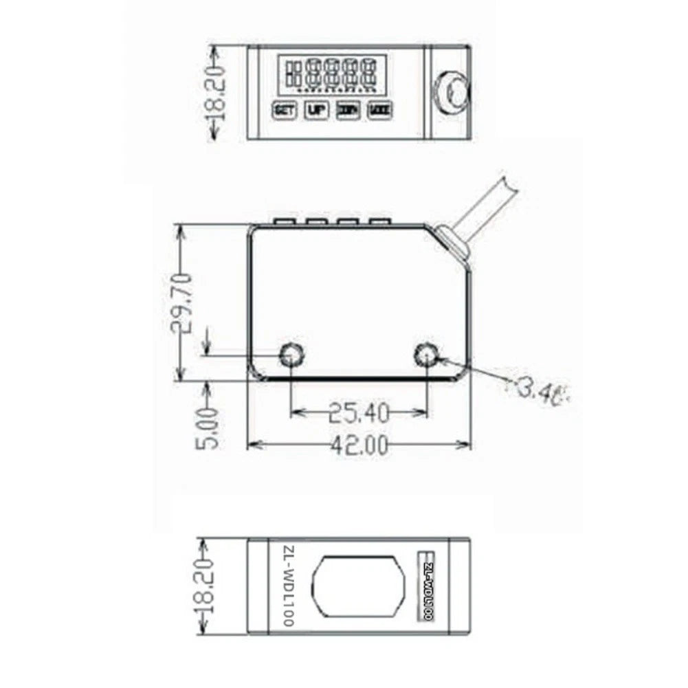Digital Photoelectric Sensor 12-24V NPN PNP IP65 Rated