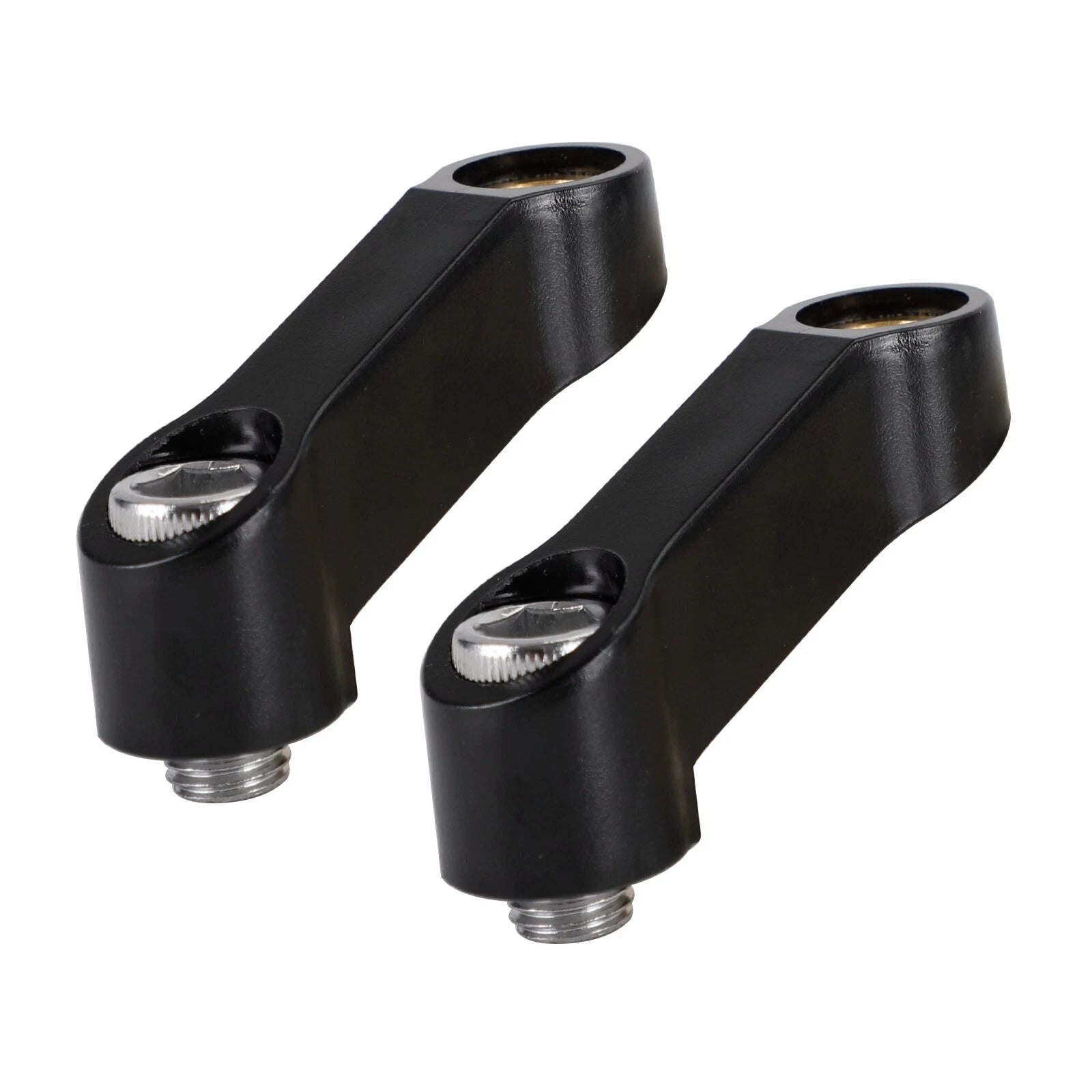 Pair M10 Plastic Mirror Riser/Extender Adapter Mounts for Motorcycles