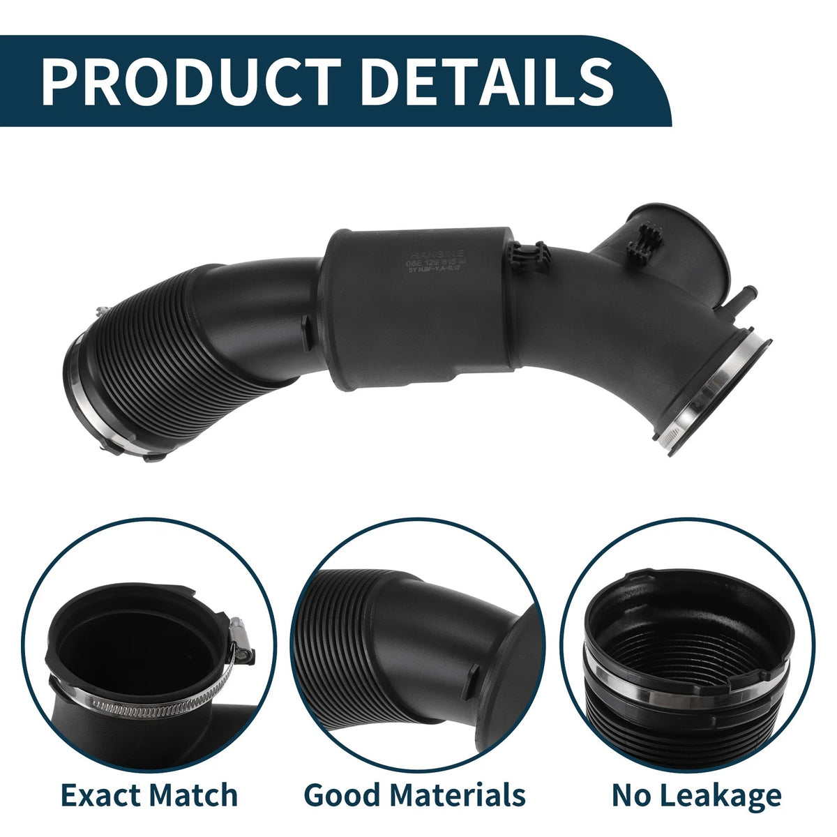 Radiator Hose for Audi A6 3.0T V6 (2012–2018) No. 06E129615M