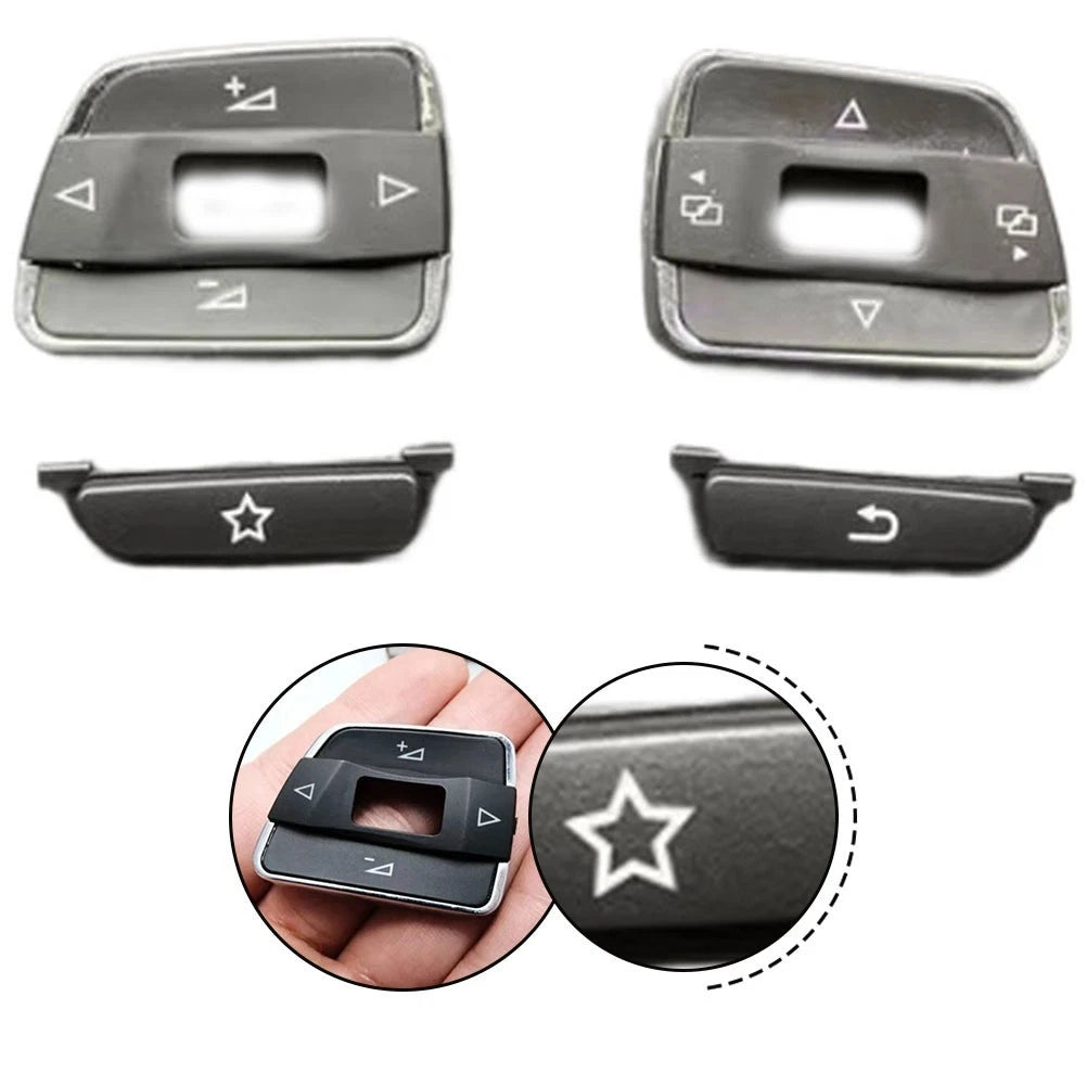 Set of 4 Steering Wheel Switch Covers for Passat B7 & Sharan (2011–2015)