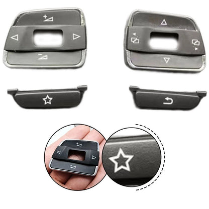 Set of 4 Steering Wheel Switch Covers for Passat B7 & Sharan (2011–2015)