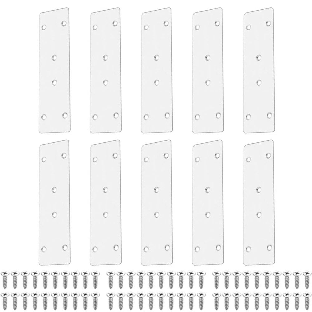 Flat Piercing Connectors for Furniture Repair - Rust-Resistant, Seamless Installation