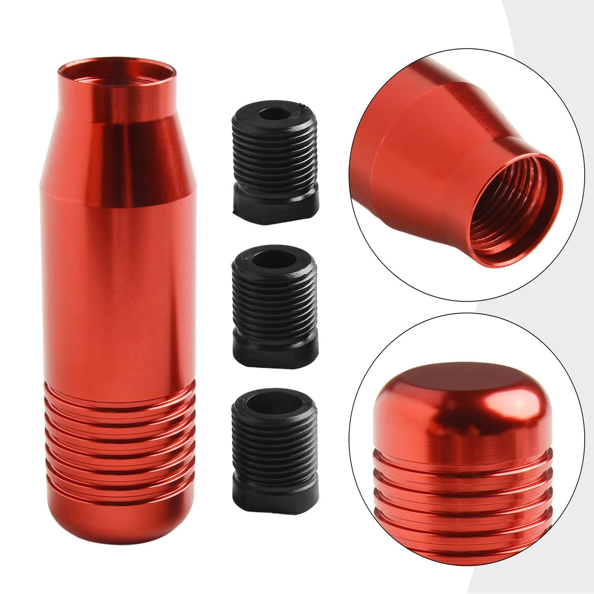 Customizable Gear Shift Knob for Cars (8.5 cm, Three Adapter Sizes)