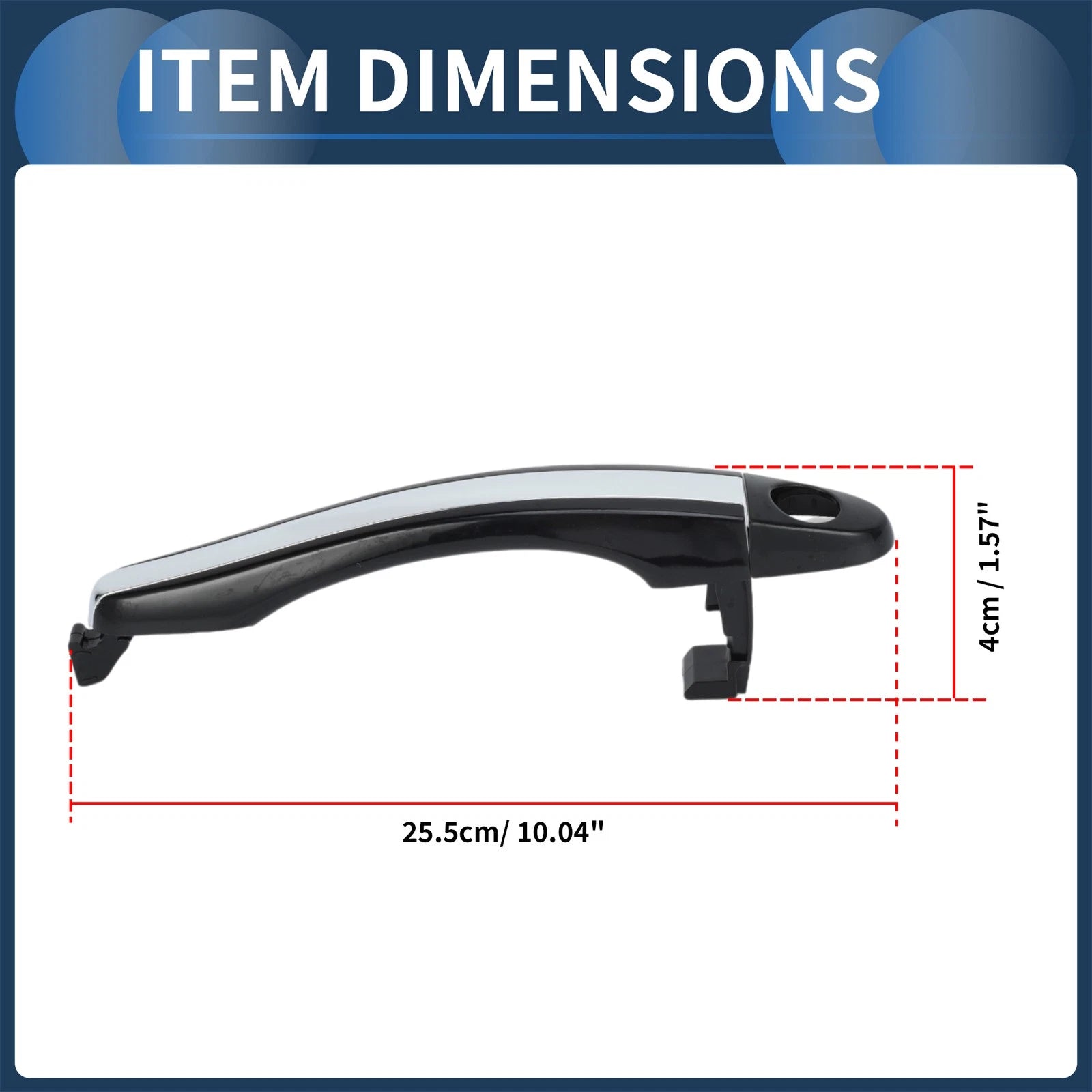 Exterior Door Handle Front Left Replacement for Hyundai Azera (2006–2011)