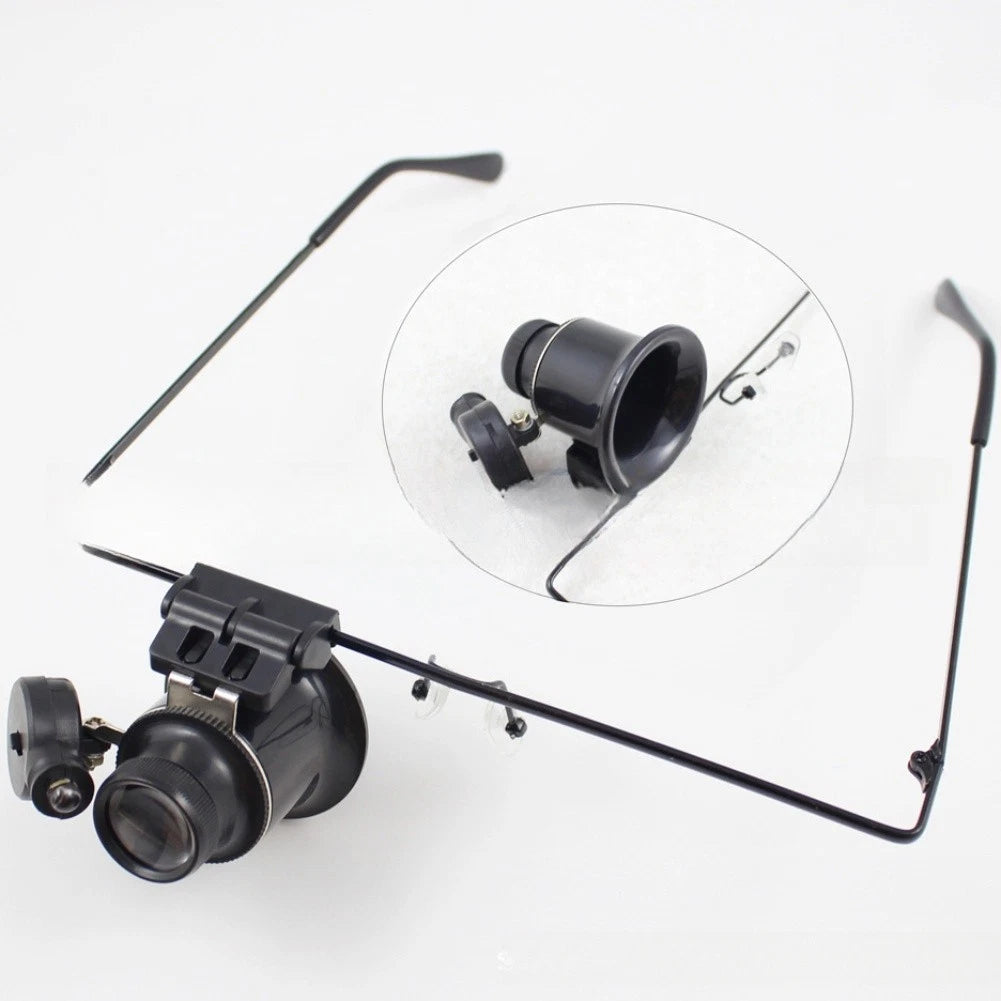 20x LED Magnifying Loupe Glasses for Watch Repair