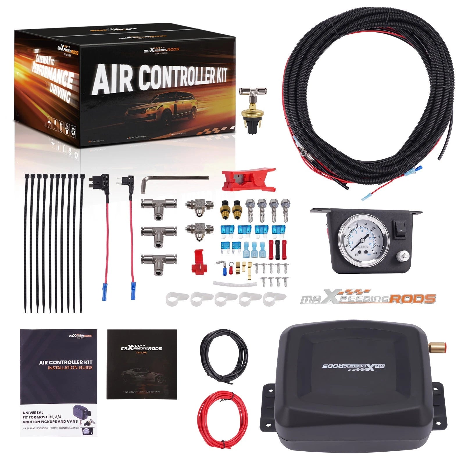 Wireless Air Suspension Controller Kit for Pickups and Vans