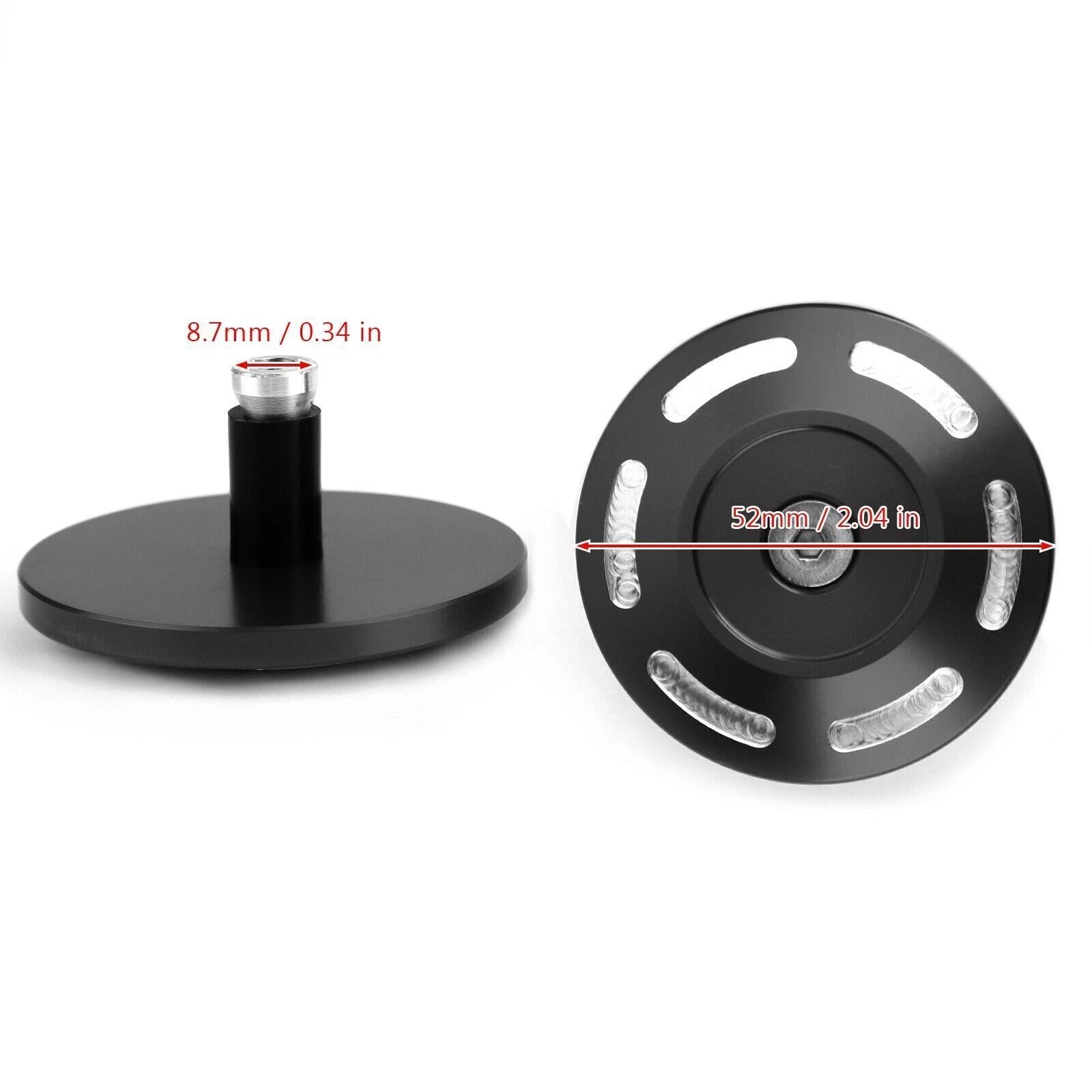 Pair CNC Aluminum Frame Plug Cap for BMW S1000XR (2015–2020)
