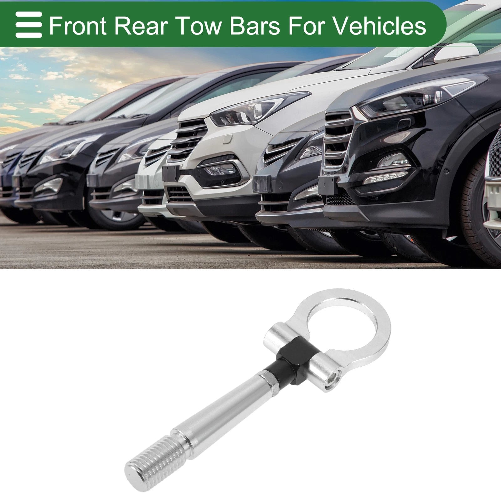 Tow Hook Aluminum Alloy 23.6mm 140.8mm for Mitsubishi Lancer (2008–2017)