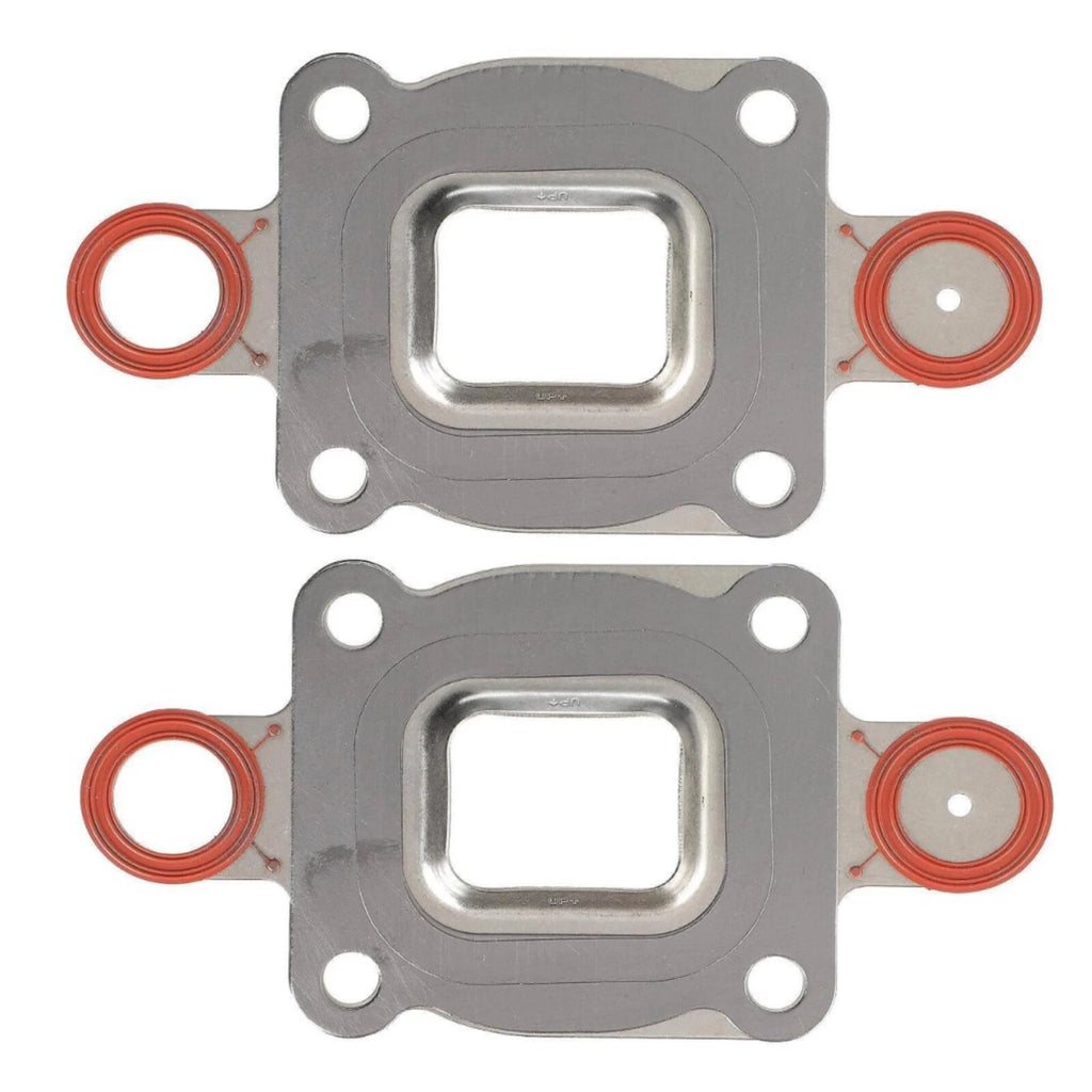 2X Exhaust Manifold Elbow Riser Gasket for MerCruiser 4.3 5.0 5.7 (V6 V8)