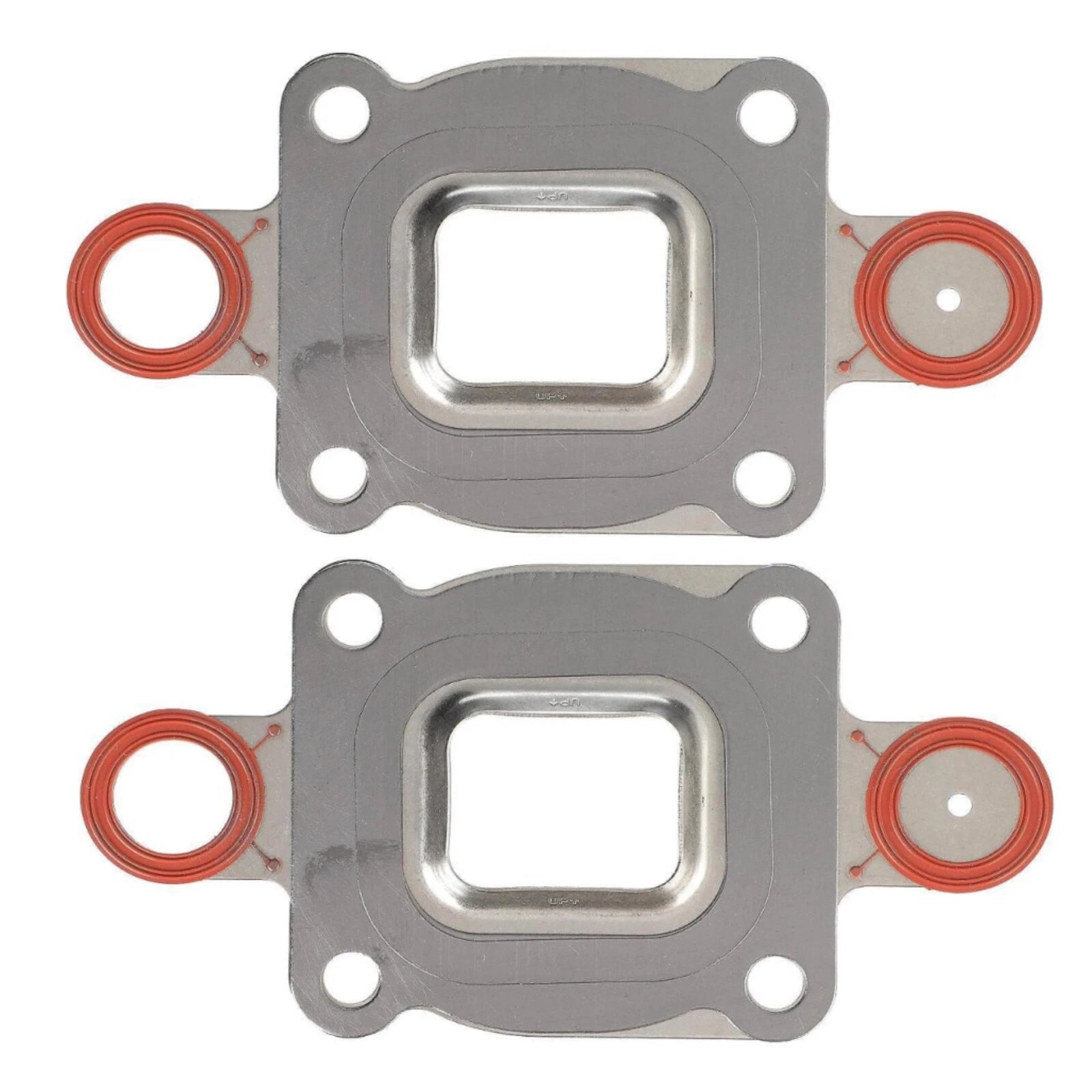 2X Exhaust Manifold Elbow Riser Gasket for MerCruiser 4.3 5.0 5.7 (V6 V8)