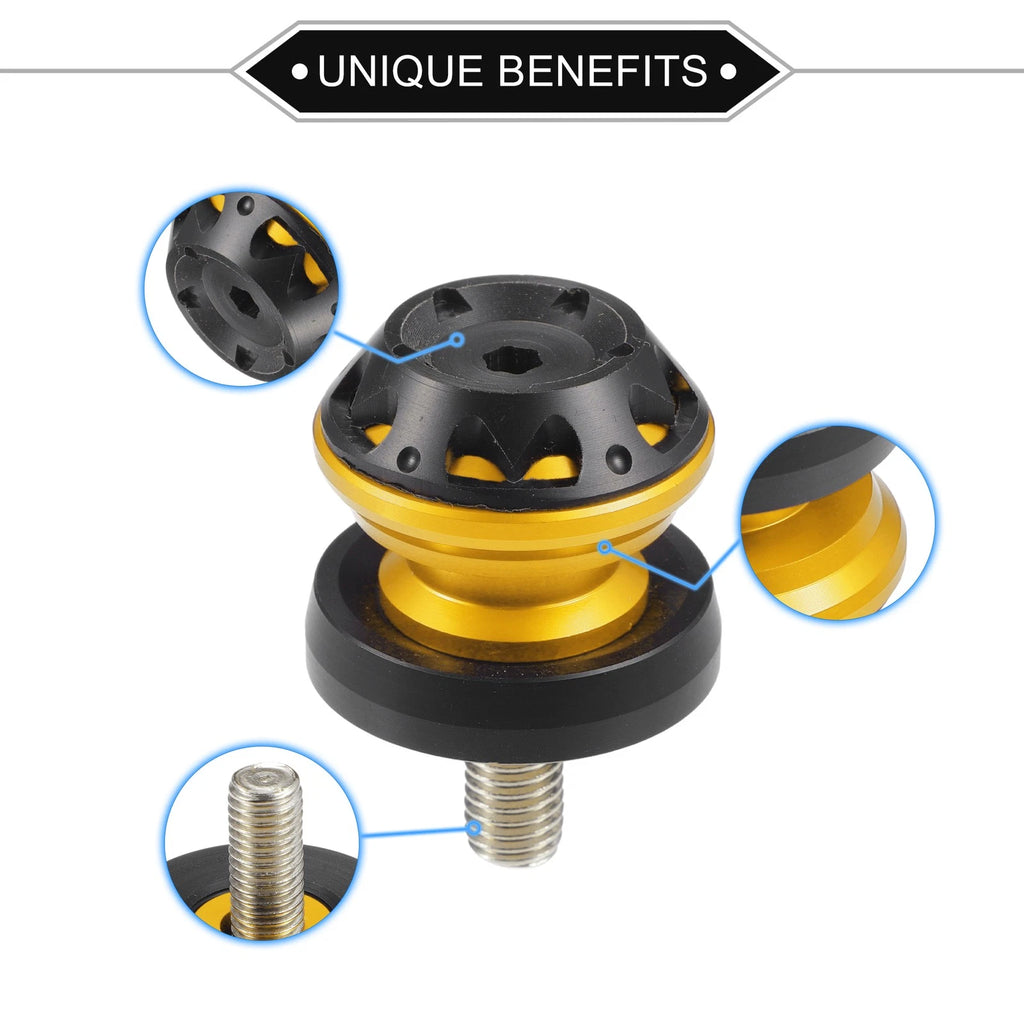 Swingarm Spool Sliders CNC 10mm Pair for Motorcycle Universal (All Models 2000–2024)