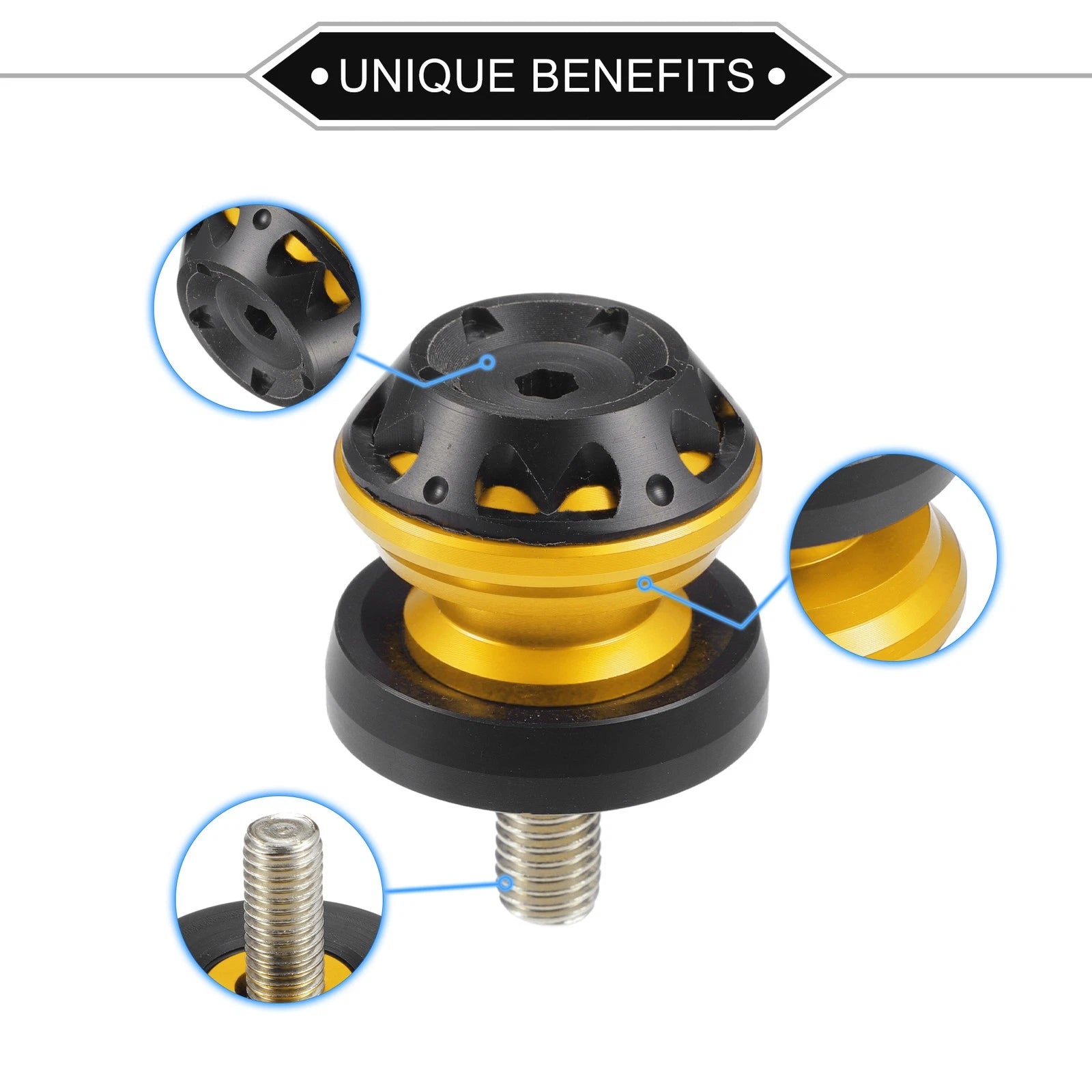 Swingarm Spool Sliders CNC 10mm Pair for Motorcycle Universal (All Models 2000–2024)