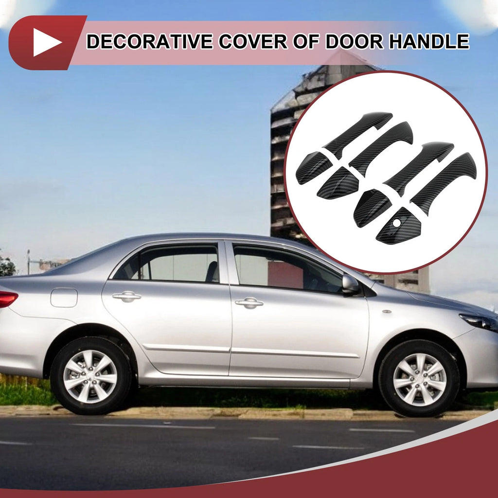 1Set Car Door Handle Cover Outside Black Replacement for Honda Accord (2008–2012)