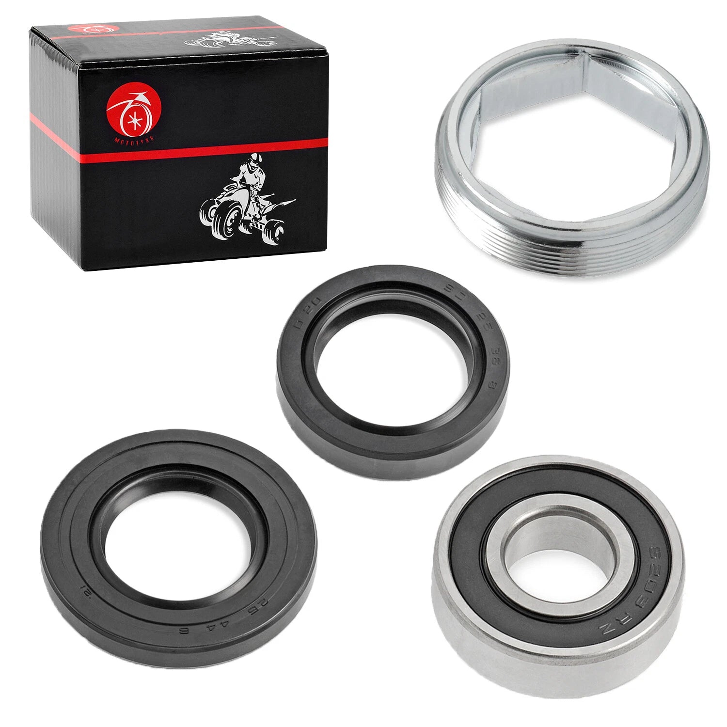 Steering Stem Bushing Bearing Seal Kit for Yamaha Big Bear 400 YFM400 (2000–2012)