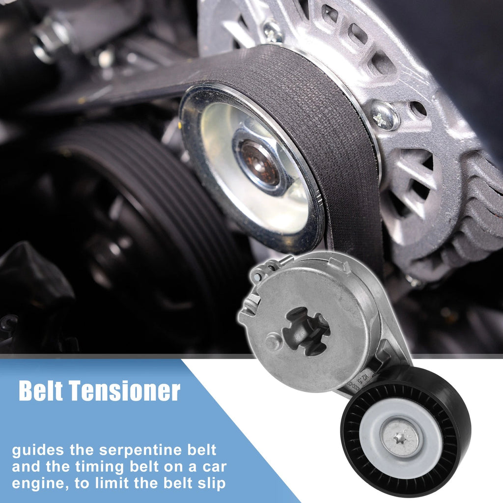 Accessory Drive Belt Tensioner Assembly with Pulley for Audi A4 (2008–2016)
