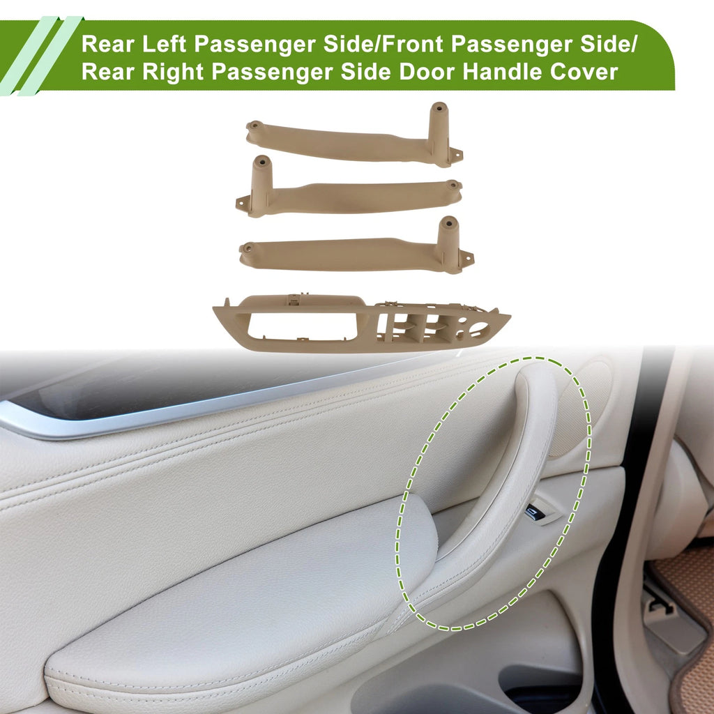 Door Panel Handle Pull Trim Cover for BMW X5 E70 (2007–2013) Beige