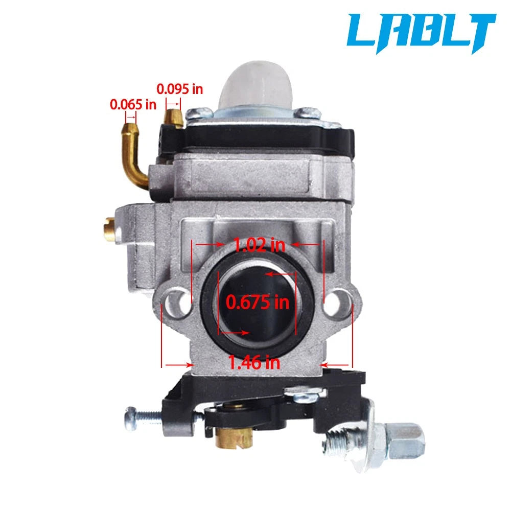 Carburetor for Powermate PCV43 Tiller 2 Cycle 43cc