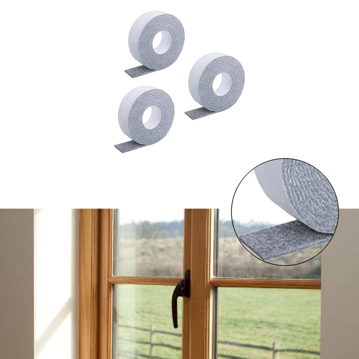 Self-Adhesive Moisture Control Strip for Sliding Doors (Indoor Use)