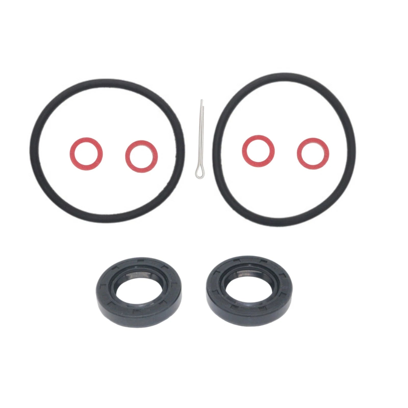 Lower Gearcase Oil Seal Kit 2X 93101-20M07 90430-08003 for Yamaha 2-Str 20-30 HP