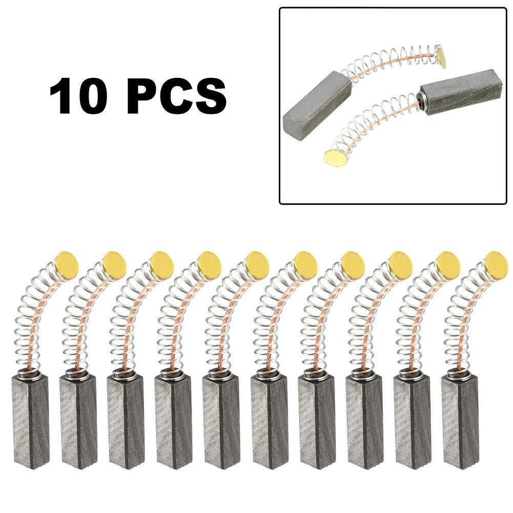 Carbon Brushes for Electric Motors (20x6x6mm, Spring Length 30mm)