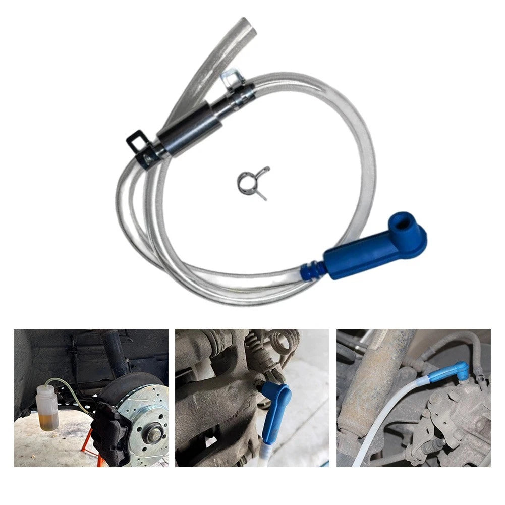 Brake Bleeding Tool Set with Check Valve & 2 Adapters for Universal Use