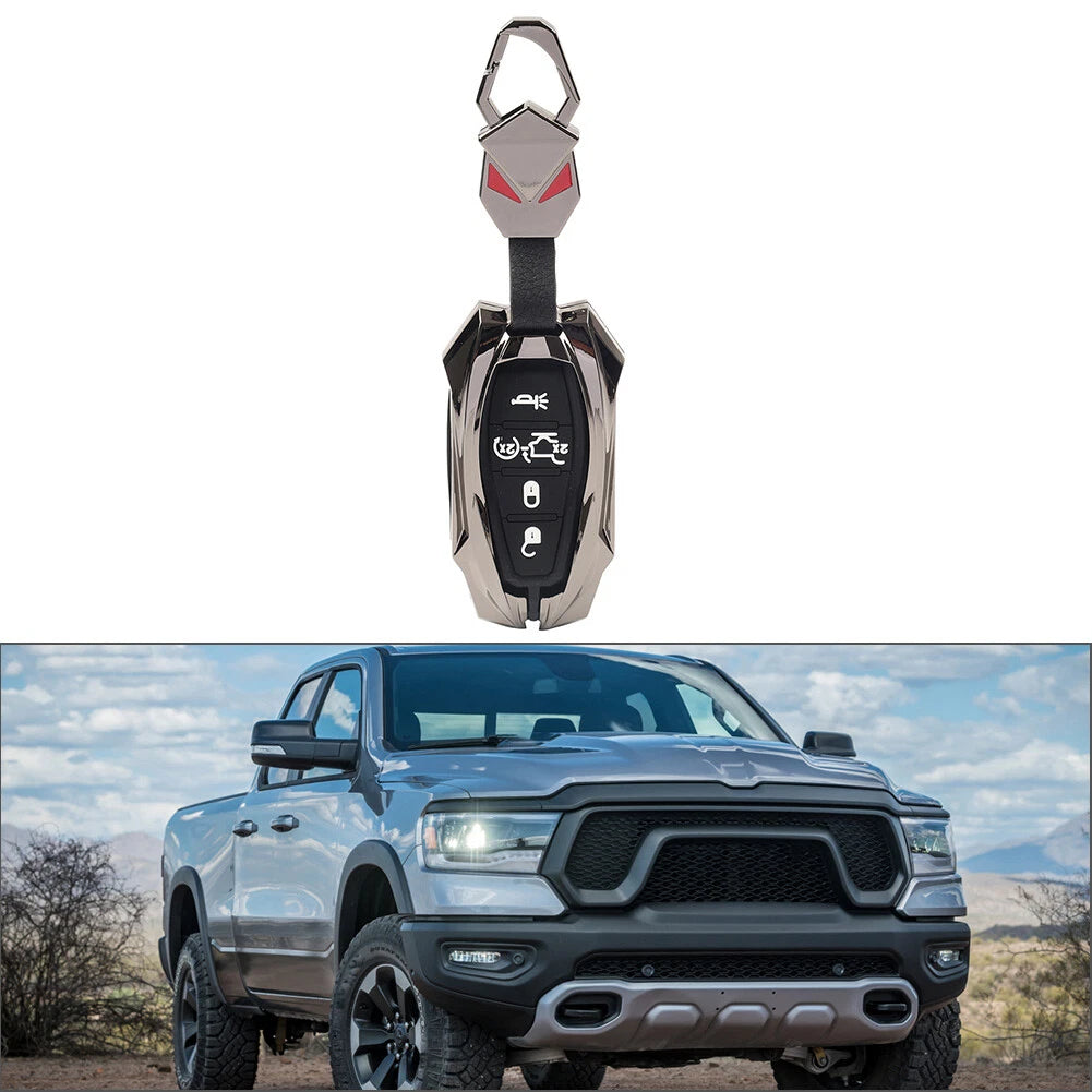 1x Black 5-Button Remote Key Shell Case for Dodge Ram 1500 (2019–2023)