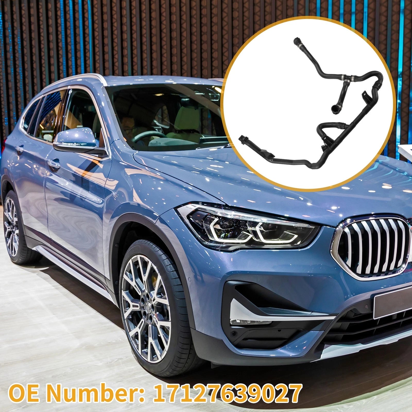 Heater Hose Replacement Rubber Black for BMW X1 E84 2.0L (2011–2017)