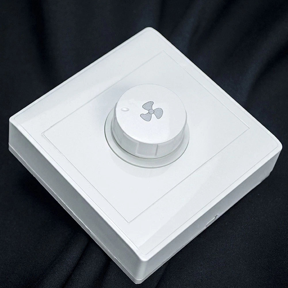 86x86mm White Fan Dimmer Switch for Ceiling Exhaust Fan