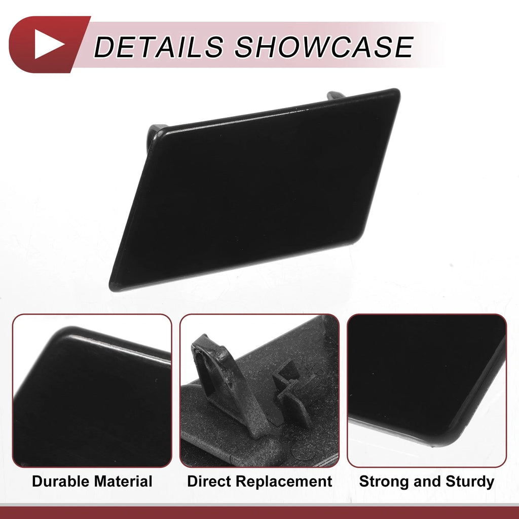 Front Left Washer Nozzle Cover Cap for Jaguar XFR (2012–2015) Black