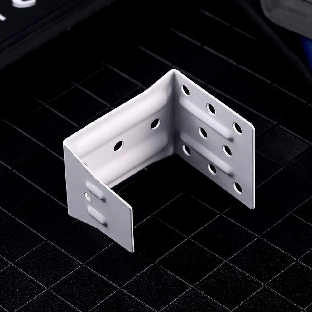 Set of 4 White Headrail Brackets for Blinds Curtain Track Installation