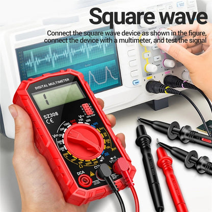 LCD Display Multimeter SZ308 for Automotive and Home Electrical Testing