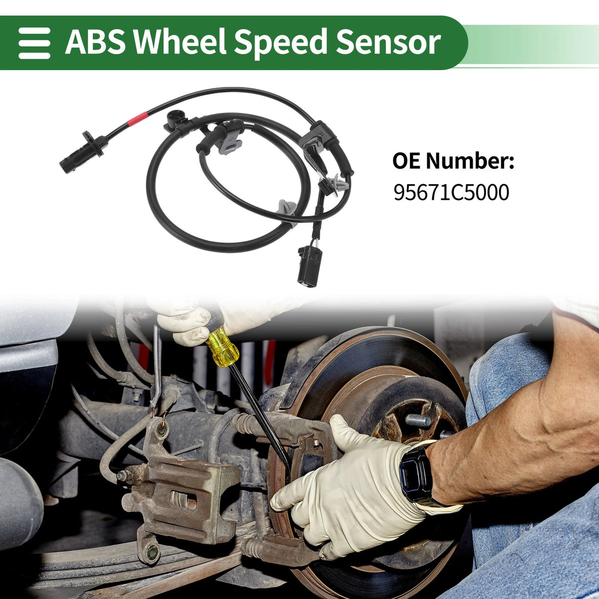 ABS Wheel Speed Sensor No. 95671C5000 for Kia Sorento (2015–2023)