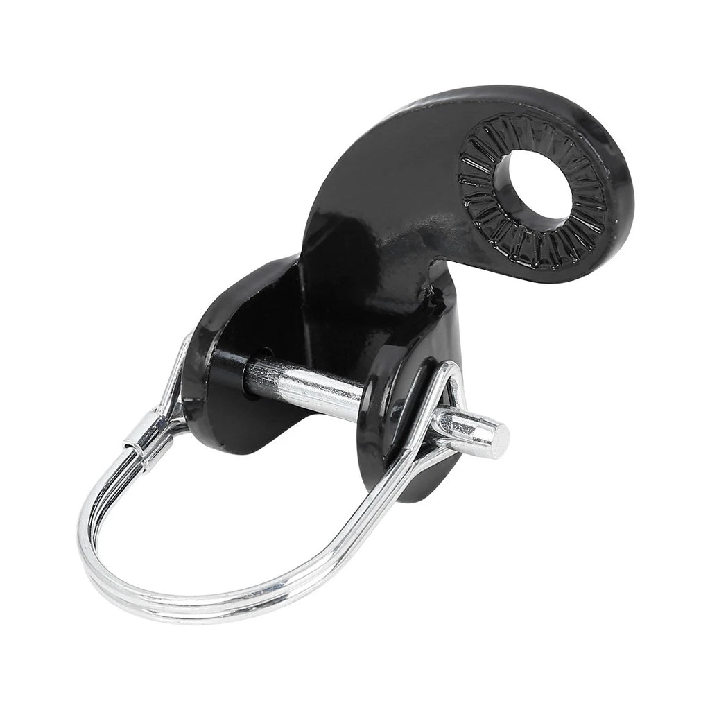 Trailer Coupler Attachment Replacement for Bicycle Trailer Hitch (Black/Steel)