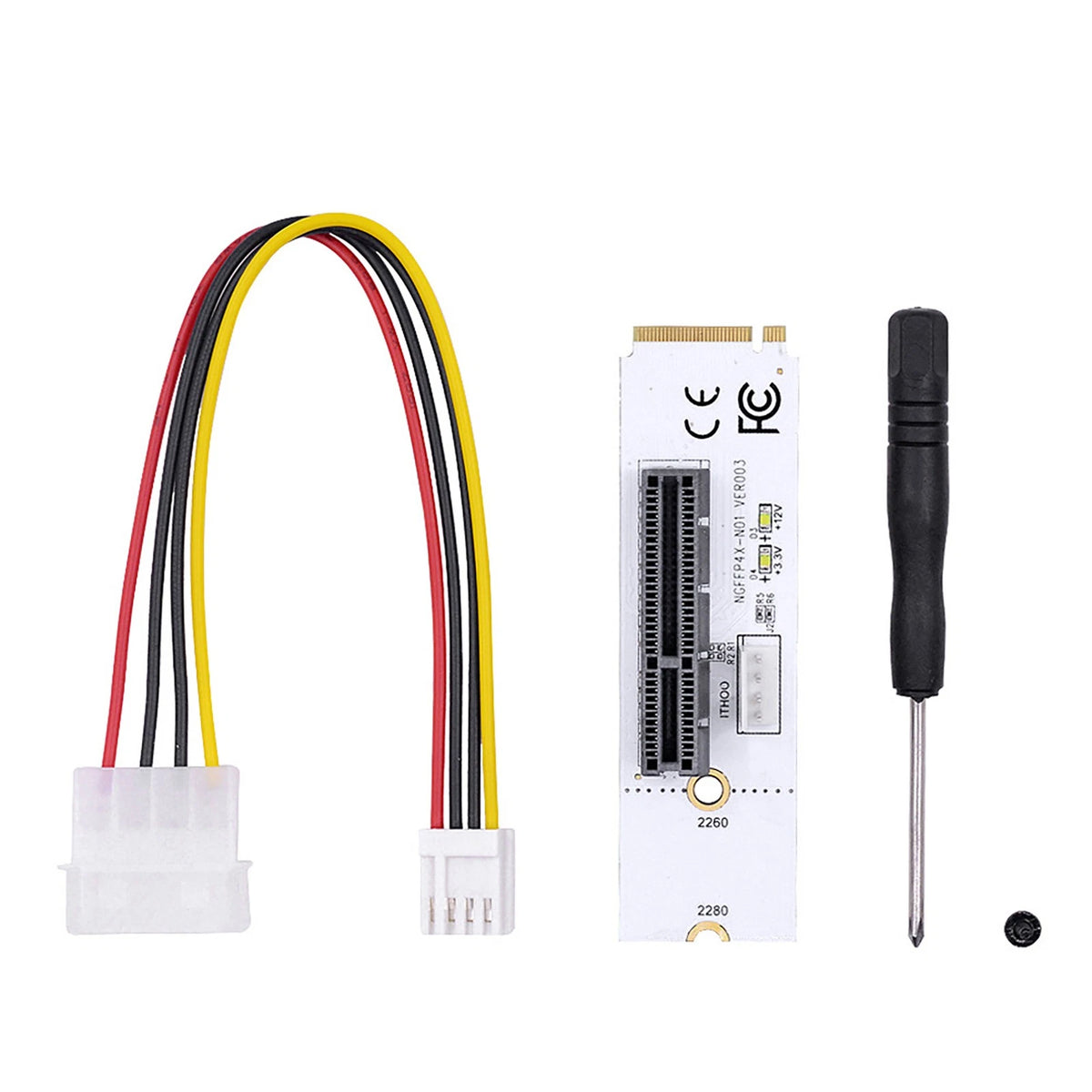 M.2 NGFF M Key to PCIe 4X Adapter for PC (1X 4X Slot)