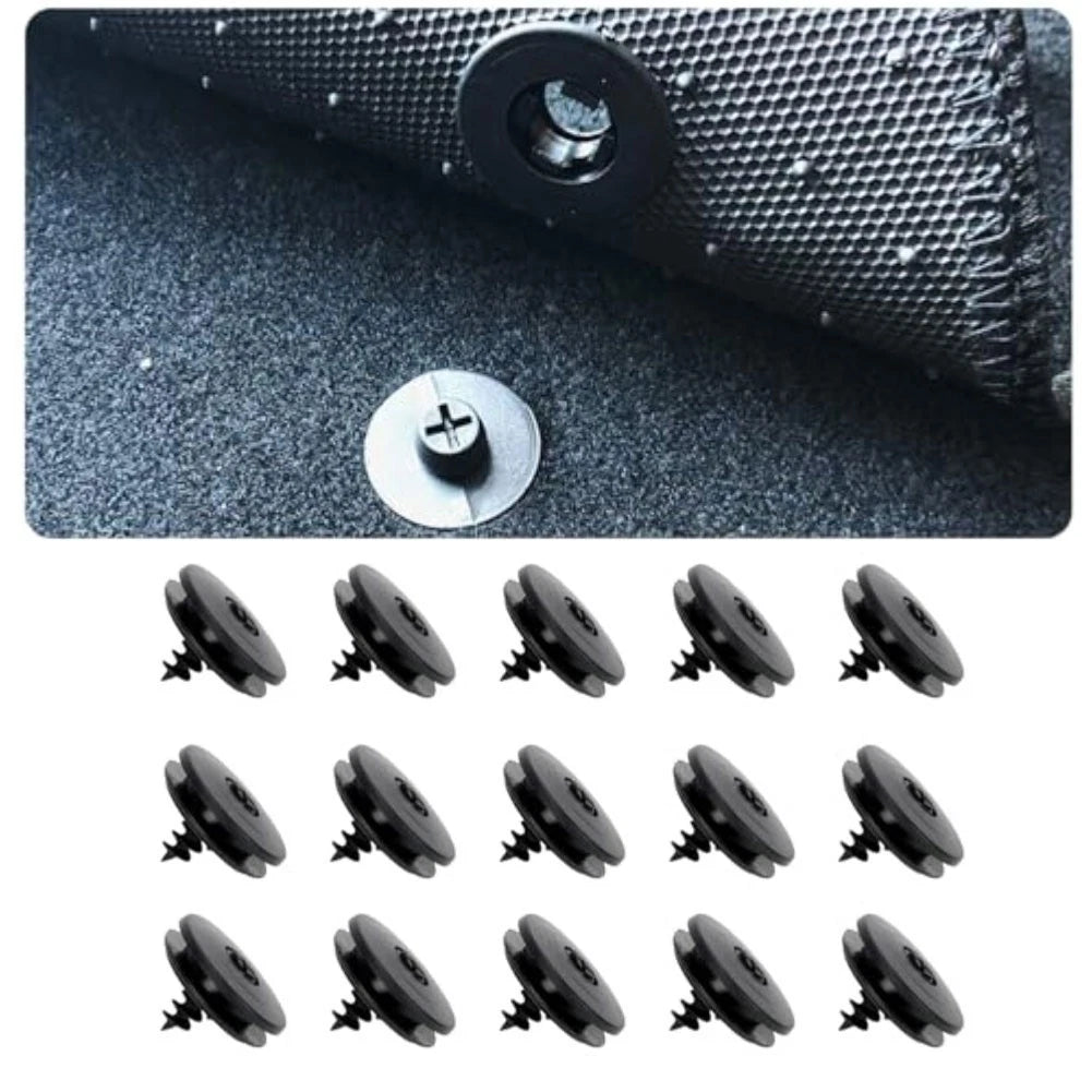 Set of 15 Floor Mat Clips for Stable Carpet Fixing