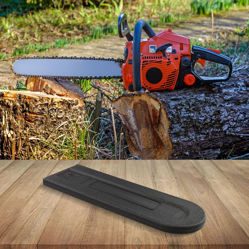 Chainsaw Bar Cover for 8-12 Inches Chainsaws (12'' Black)
