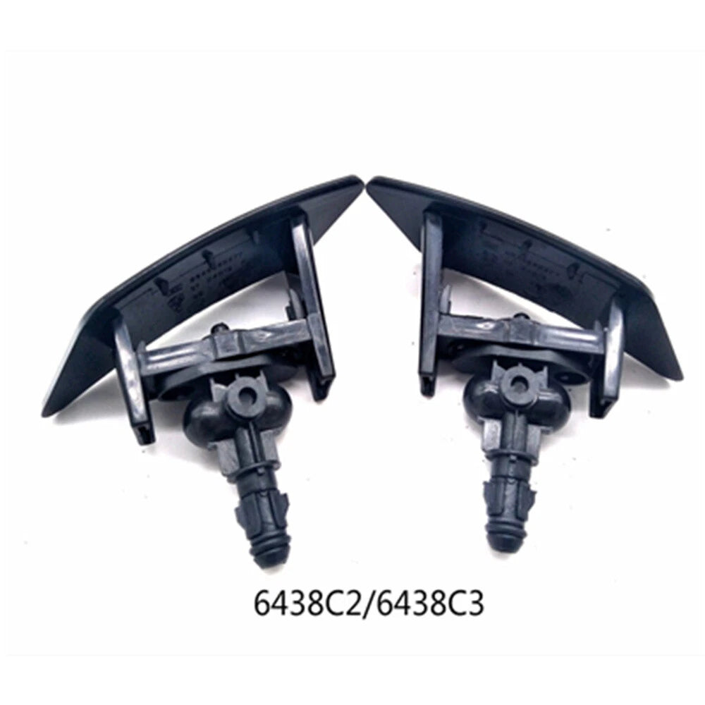 1 Pair For Citroen C4 Headlamp Headlight Washer Jet Sprayer Nozzle 6438C2 6438C3
