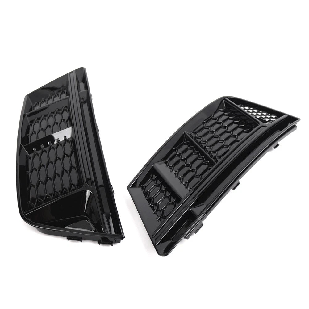Front Bumper Lower Grill Fog Light Grille for Audi A4 B9 (2016–2018)