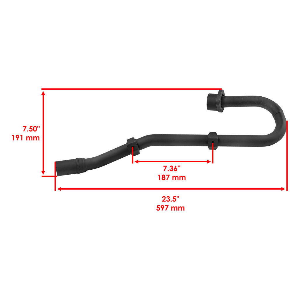 Exhaust Muffler Pipe with Gaskets for Honda 18320-HM3-000 (2006–2006)