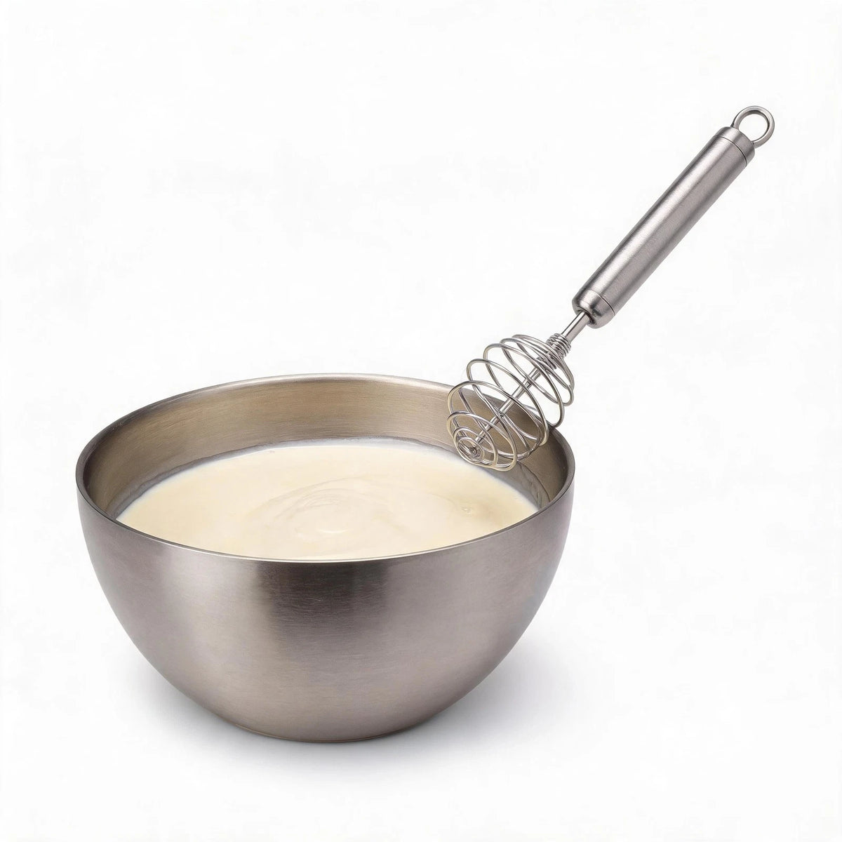 24 cm Stainless Steel Egg Beater for Whisking Eggs and Batter