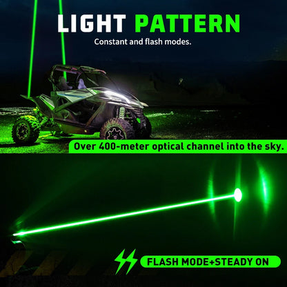 2X LED Whip Light Hyper Spot Pods for Can-Am Polaris Yamaha