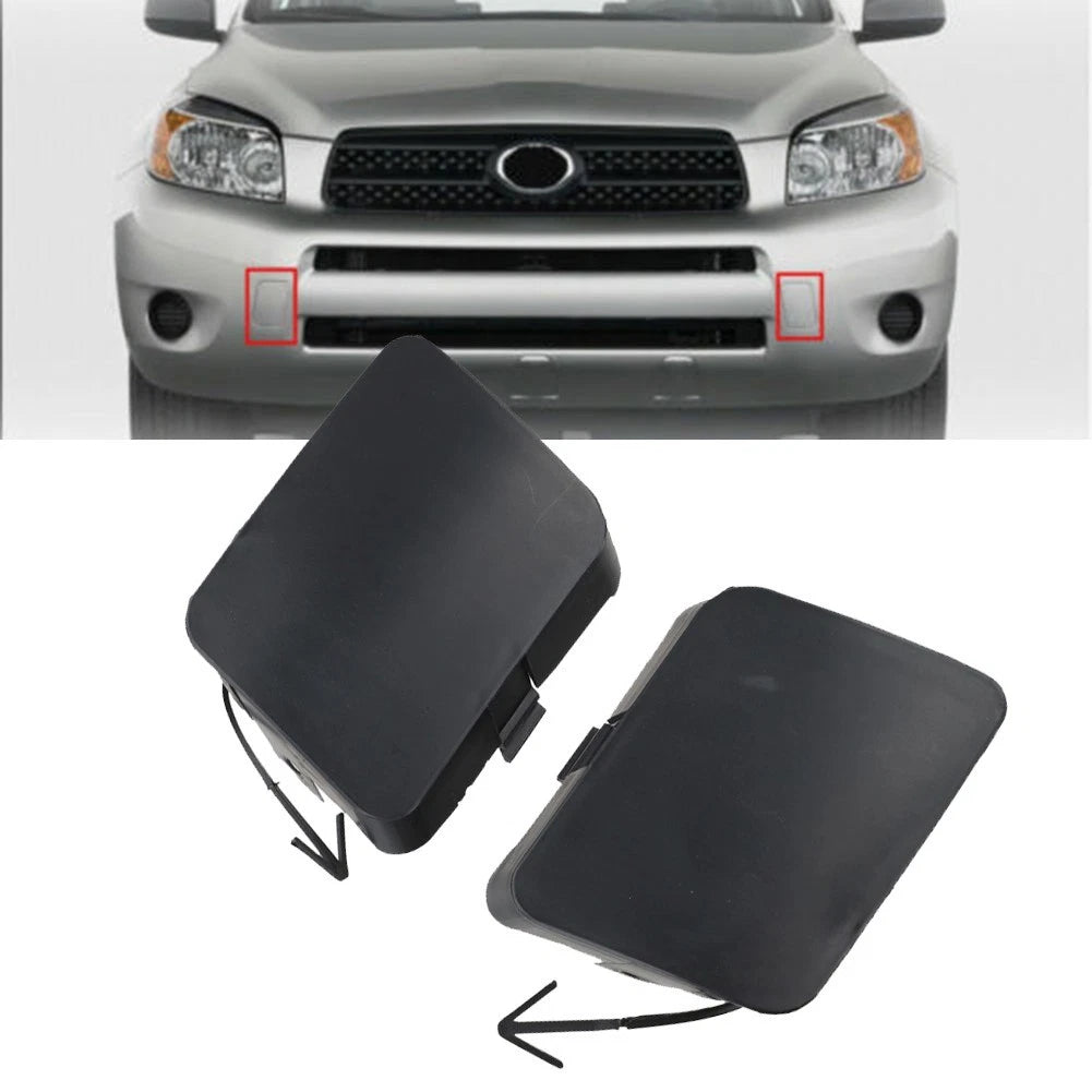 2X Front Bumper Tow Hook Cover Cap for Toyota RAV4 (2006–2009)
