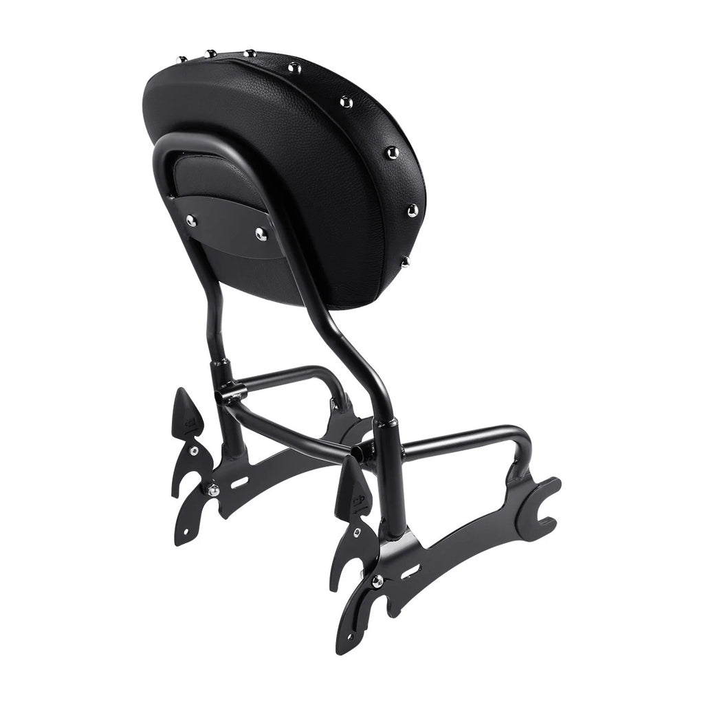 Black Backrest Sissy Bar Rack Spools for Indian Chieftain (2014–2022)